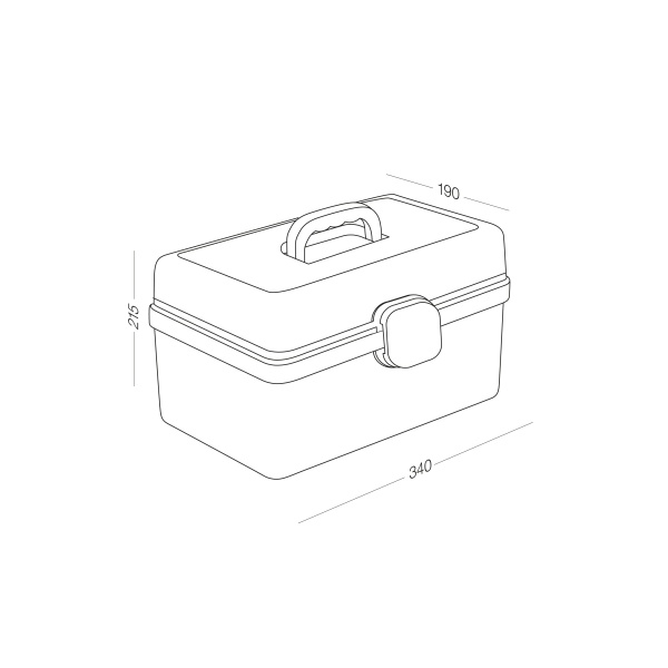 Органайзер для хранения медикаментов MVM PC-16 M WHITE 215x340x190 мм