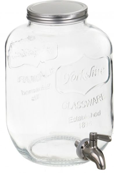 Банка с вакуумной крышкой и металлическим краном 5 л