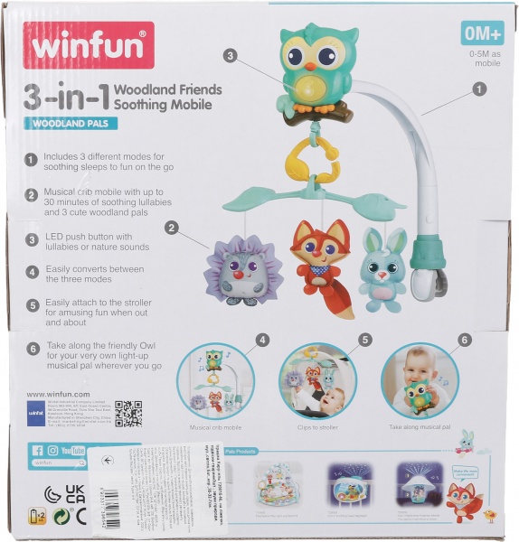 Игрушка музыкальная Winfun Карусель 720010-NL на кроватку