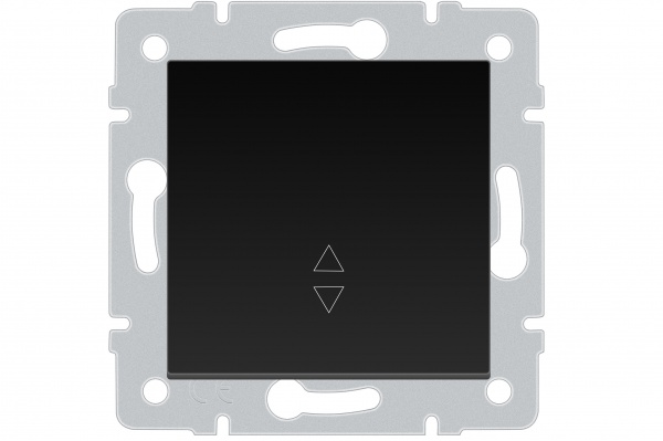 Механизм выключателя проходной одноклавишный HausMark Stelo антрацит 501-4288-105