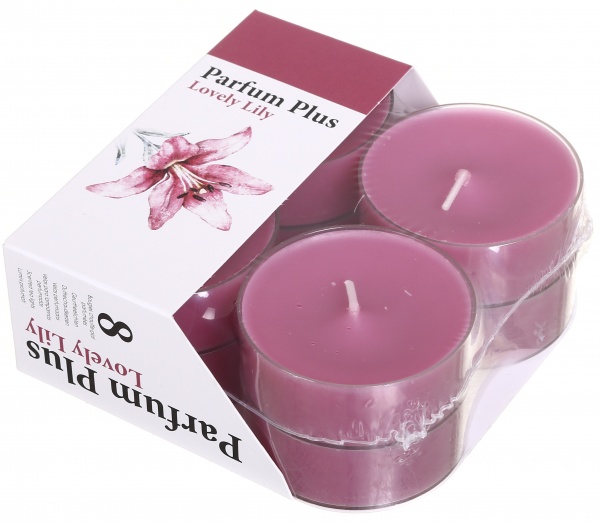 Свеча ароматическая таблетка чайная А8 maxi романтическая лилия 338 г Pako-If