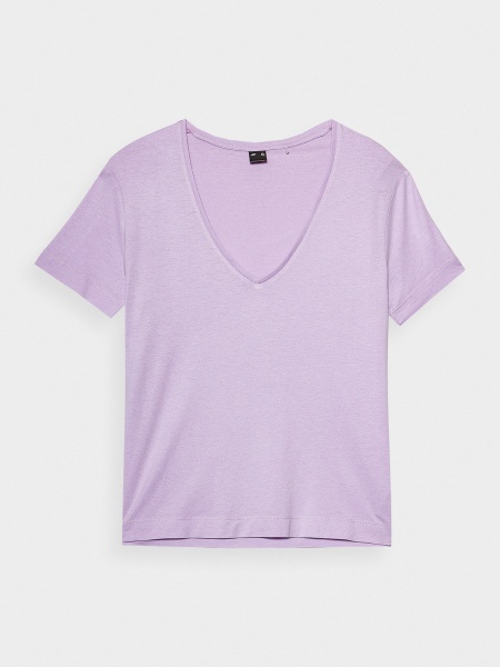 Футболка 4F TSHIRT F1000 4FSS23TTSHF1000-52S р.S фиолетовый