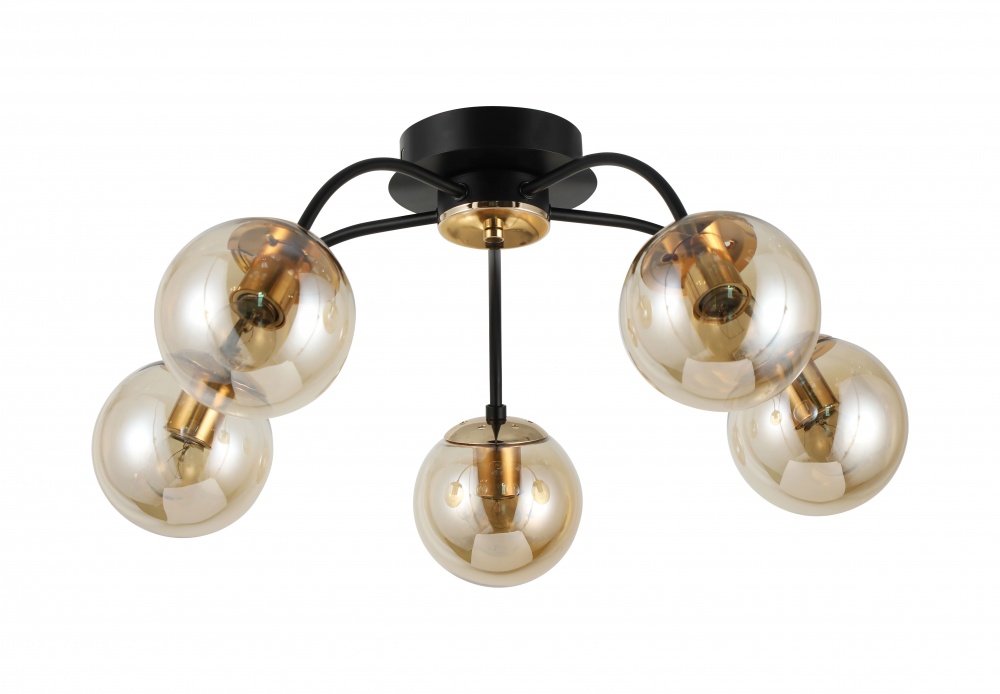 Люстра потолочная Sensio Bordo 5x40 Вт E27 черный LS-35818/5BG-E2740W