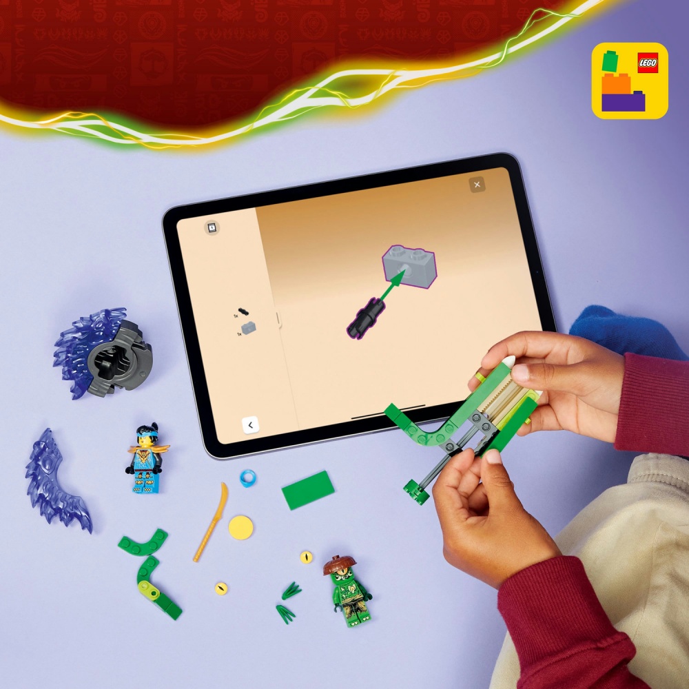 Конструктор LEGO NINJAGO Ния против спинера монстра-мутанта 71849