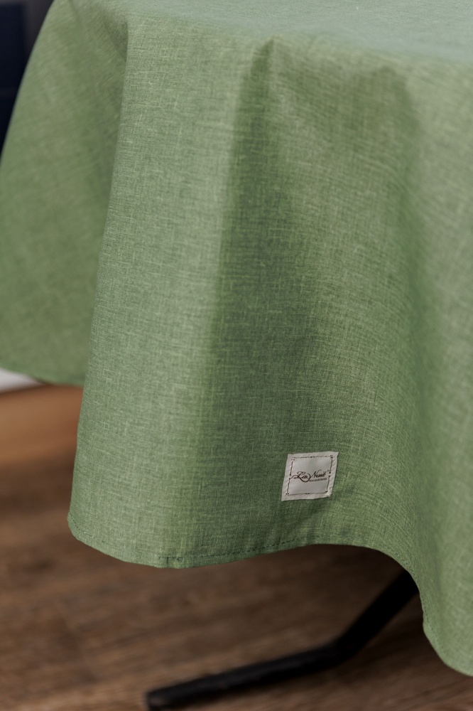 Скатертина Ботаніка Ø 160 см зелена La Nuit