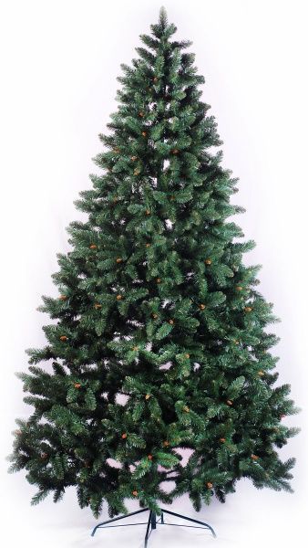 Елка искусственная Рождественская 1.8 м ПВХ зеленый