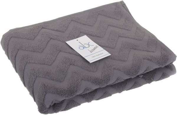 Рушник Zigzag 70x140 см сірий ABC 