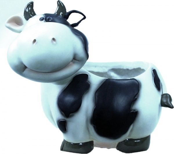 Фигура садовая Elsa Кашпо Коровка HP07057