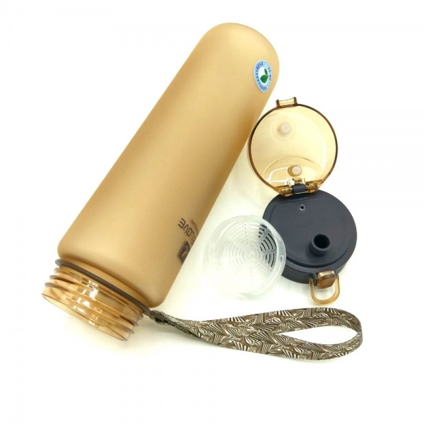 Пляшка спортивна 1000 мл Casno коричневий MX-5041_Brown