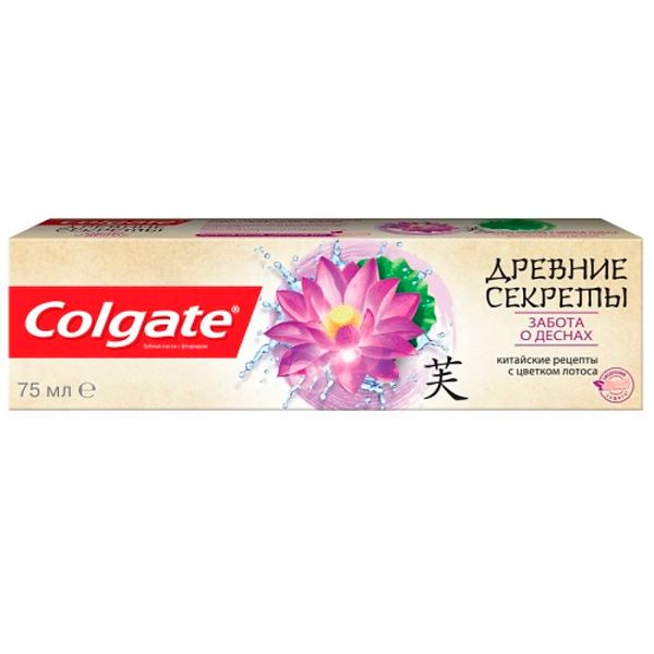 Зубна паста Colgate Стародавні Секрети Турбота про Ясна (Лотос) з натуральними екстрактами 75 мл