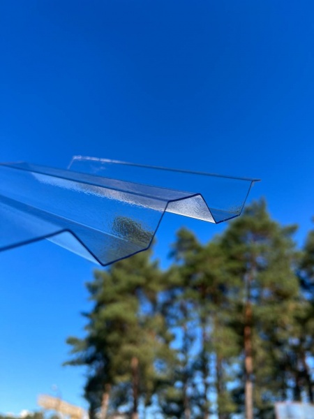 Агрошифер профільований Карбоснаб 2x1,08м x 0,85мм трапеція прозорий