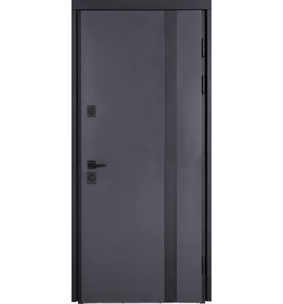 Дверь входная Булат Котедж модель 710/265 антрацит 2050x950 мм правая