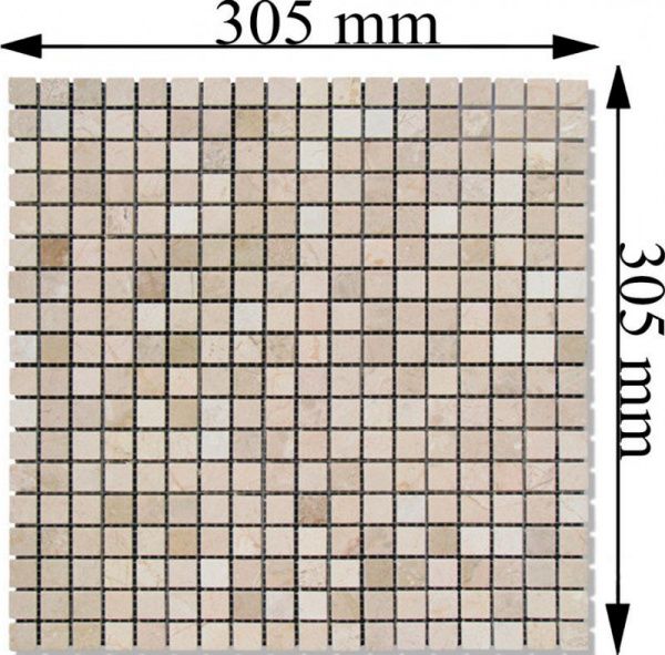 Плитка KrimArt мозаїка МКР-4П Travertin Classic 30,5x30,5 см 