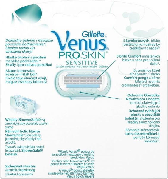 Змінний картридж Venus ProSkin Sensitive для чутливої шкіри 4 шт.