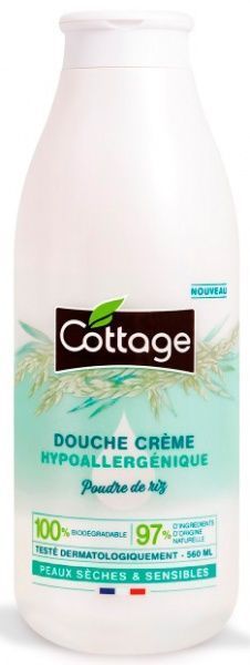 Гель для душу Cottage рисова пудра гіпоалергенний 560 мл