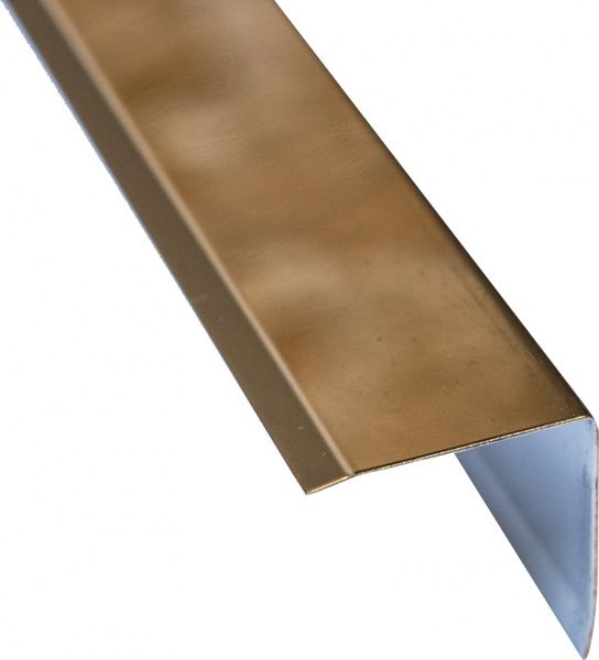 Профиль L-образный нержавеющая сталь 30 мм 2,7 м серебро глянец 