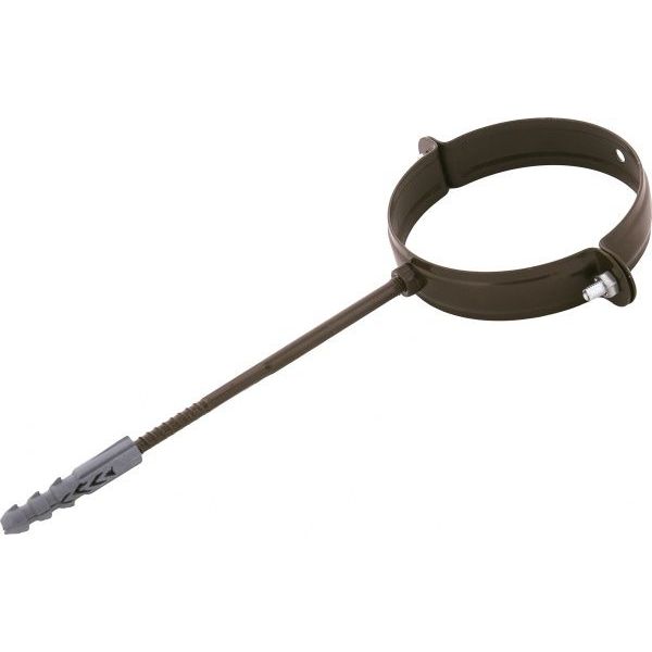 Кронштейн трубы металлический Сяйво L=160 мм D=75 мм коричневый 