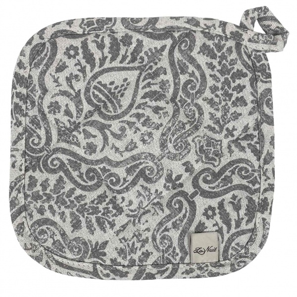 Прихватка Perla Вензель 20x20 см срібний La Nuit 