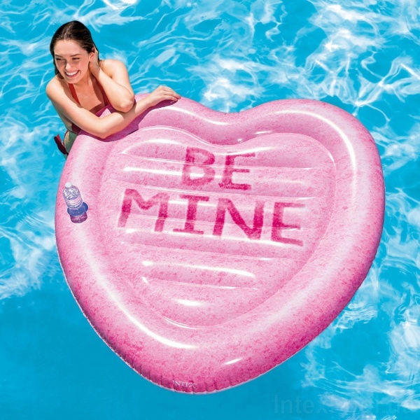 Пліт надувний Intex Карамельне серце 58789