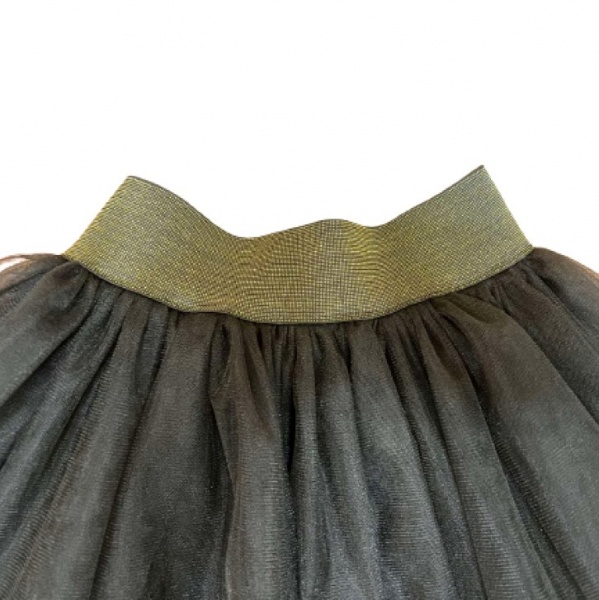 Юбка для девочек Моя планета р.134–140 черный Спд100 