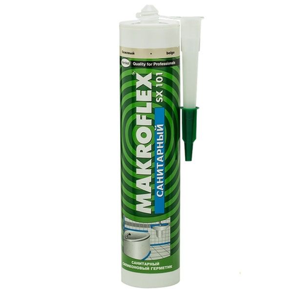 Герметик Makroflex SX 101 силіконовий санітарний 290 мл білий
