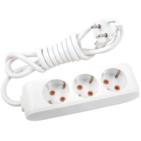 Удлинитель Viko MultiLet 3 гнезда 5 м с заземлением