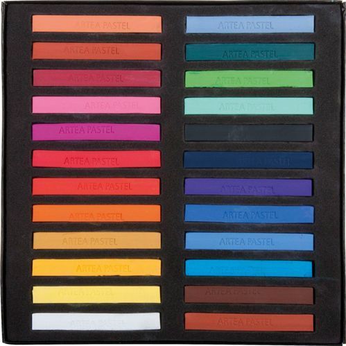 Пастель суха квадратна 24 шт. Астра 24 кольорів