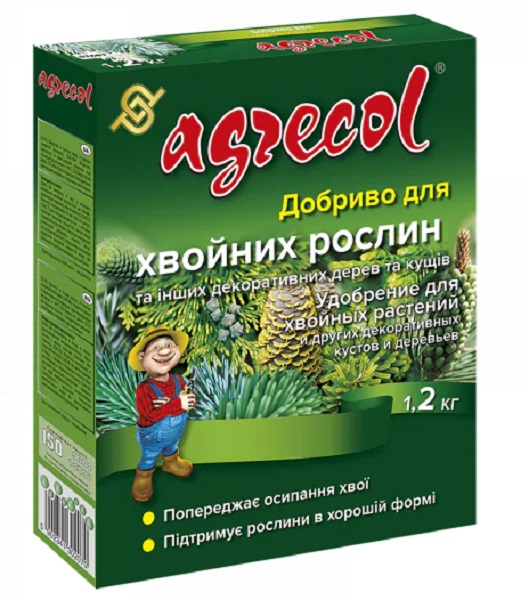 Удобрение минеральное Agrecol для хвойных растений 1,2 кг