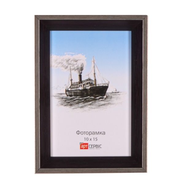Рамка для фото Арт-Сервіс ЭА-01312 10x15 см коричневый с серебристым 