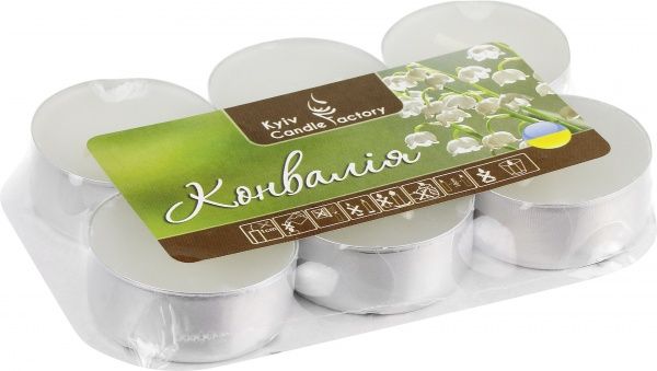 Набір свічок Конвалія 6 шт. 7015 Kyiv Candle Factory