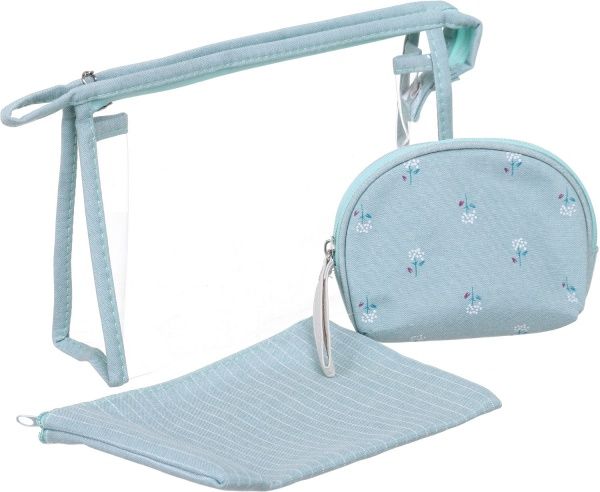 Набор косметичек Цветок В107-6 зеленый 