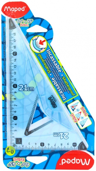 Линейка-угольник FLEX 2 в 1, 21 см (60/45), MP255110 8 Maped