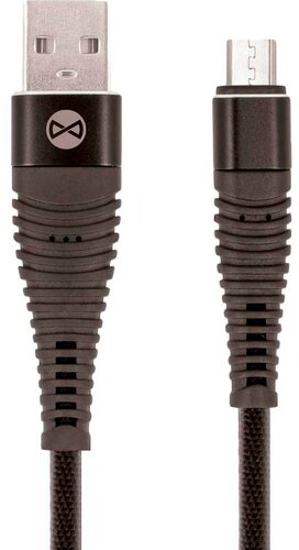 Кабель Forever Shark USB - microUSB 2A 1 м чорний (5900495679321) 