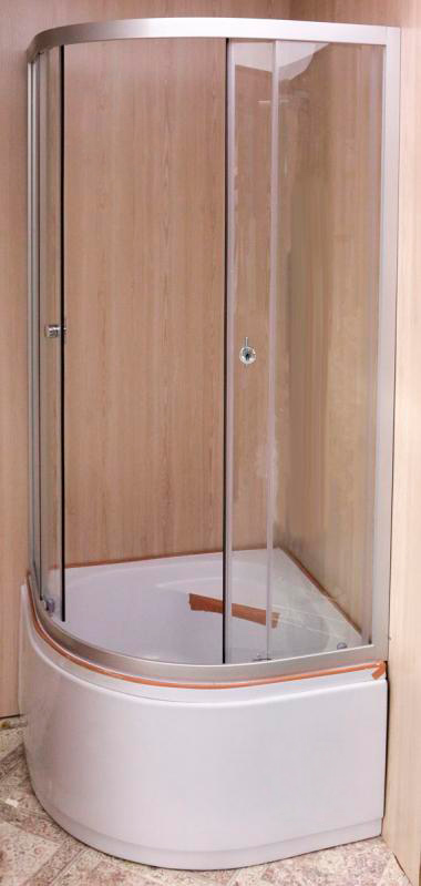 Душевая кабина UP! (Underprice) HK- 8140 Q 800x800x1940 профиль сатин ABS