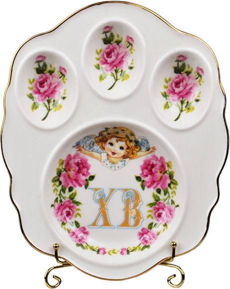 Блюдо для яєць ХВ 20 см рожеве 943-087 