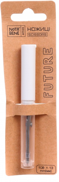 Ножницы Future 108х13 мм белый Nota Bene