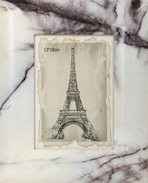 Рамка для фото Мармур 21,5х31,5х1,5 см сіро-рожевий 13х18 см 