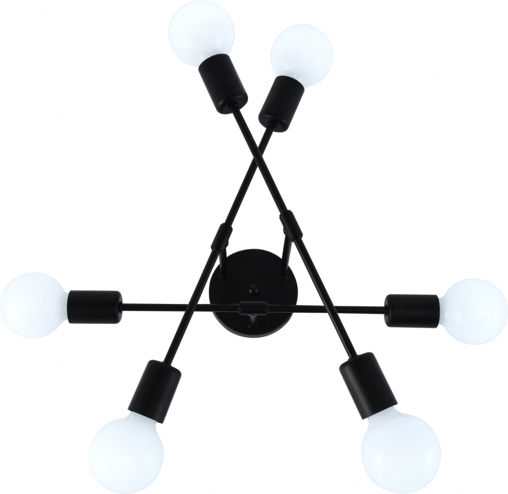 Люстра ELIOS 6x5 Вт E27 чорний DL1016