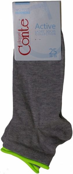 Носки Conte коттоновые ACTIVE р. 25 серый 
