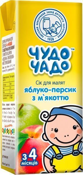 Сок Чудо-Чадо Яблоко-персик 200 мл