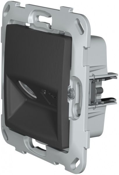 Розетка TV оконечная Plank Electrotechnic Classic/Nordic антрацит PLK0811241