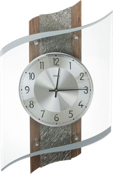 Годинник настінний 48х29 см коричневий