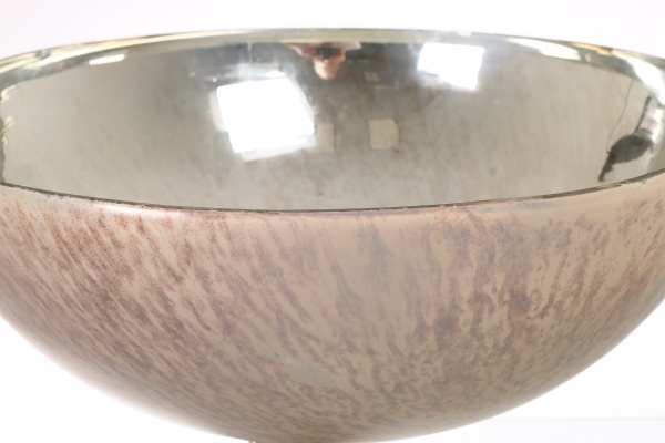 Фруктовница PANACHE Casted Origami 26 см серо-коричневый/никель 