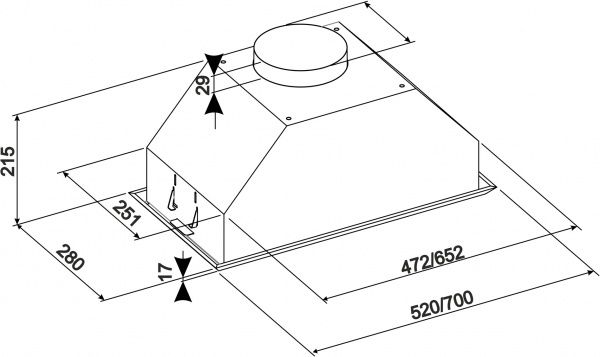 Вытяжка Eleyus Modul 1200 LED SMD 70 IS