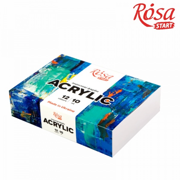 Акрил для декора Color 12 x 10 мл Rosa Start