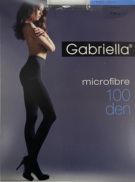 Колготки жіночі Gabriella 124 MICROFIBRE 100 den р. 3 grafite