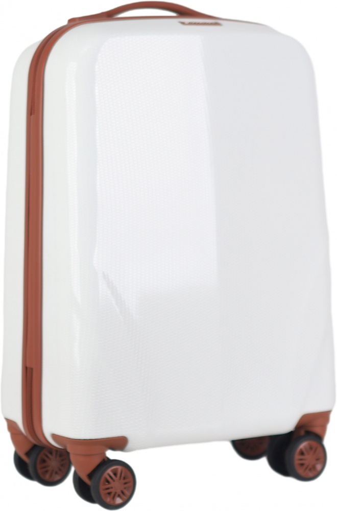 Чемодан Compass N1488 М белый 26x46x69 см