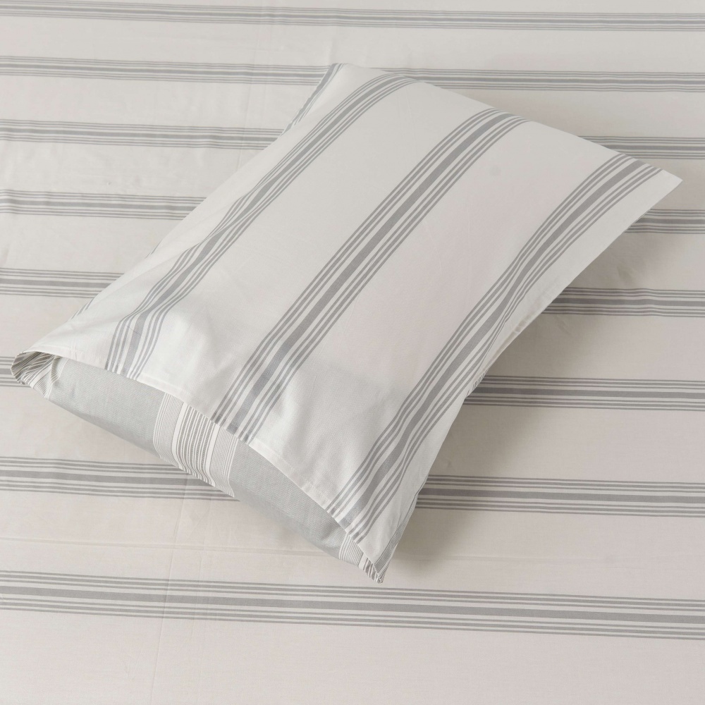 Комплект постільної білизни Conty 2 світло-сірий із білим La Nuit