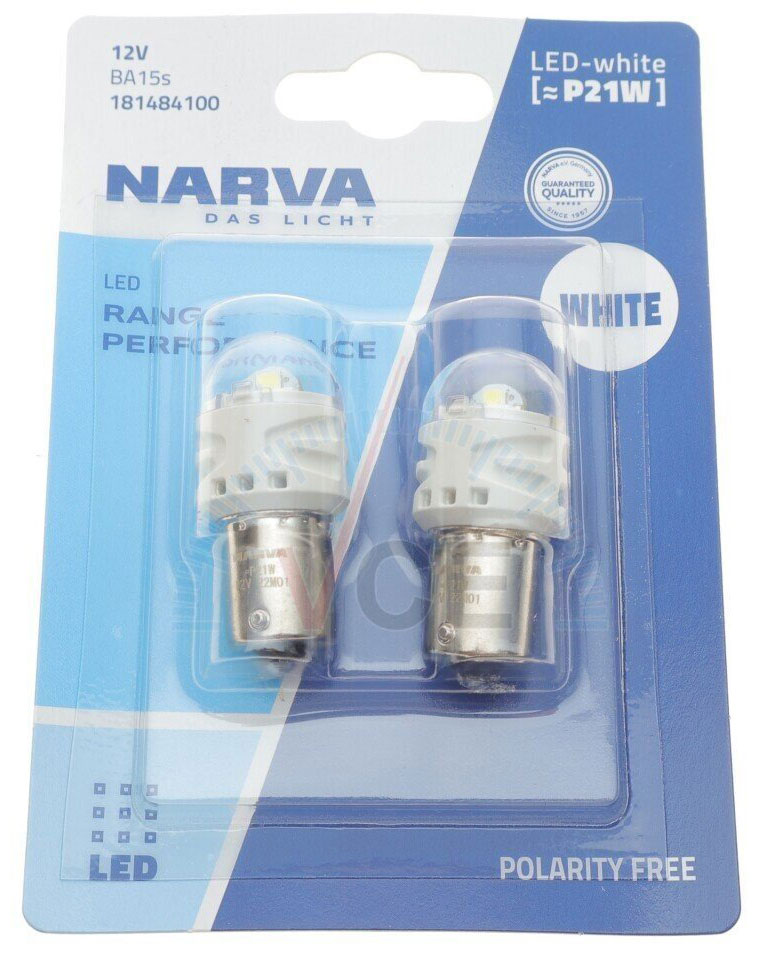 Автолампа ксеноновая Narva LED Range Performance W21/5W 1,7 Вт шт.(NV 18173.2B)