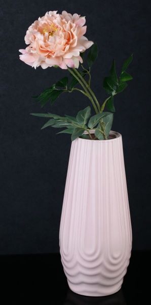 Ваза керамическая розовая Рио 31 см Наша Кераміка